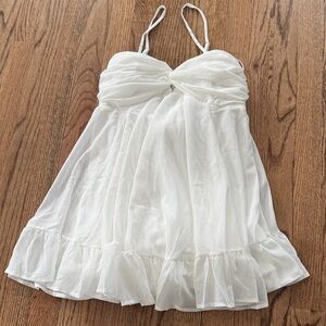 Windsor Ivory Spaghetti Strap Babydoll Dress